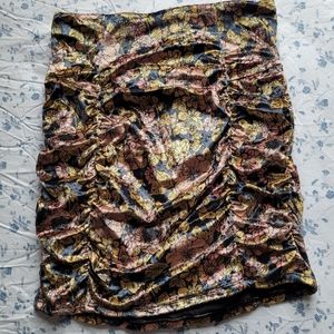 Free People Gigi Mini Printed Skirt NWOT